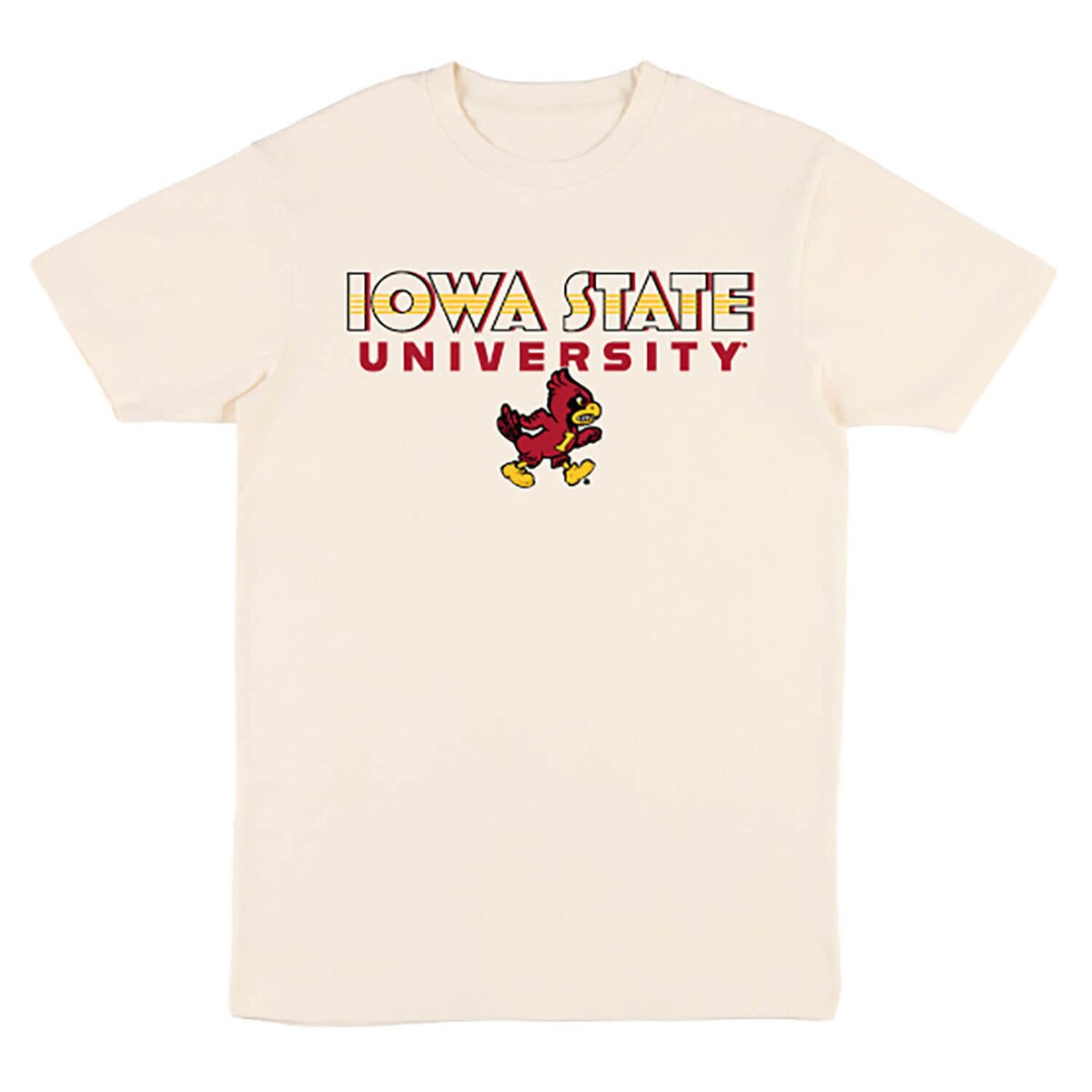 College House Walking Cy Vintage White Heavy Weight Short Sleeve T-shirt vendor image